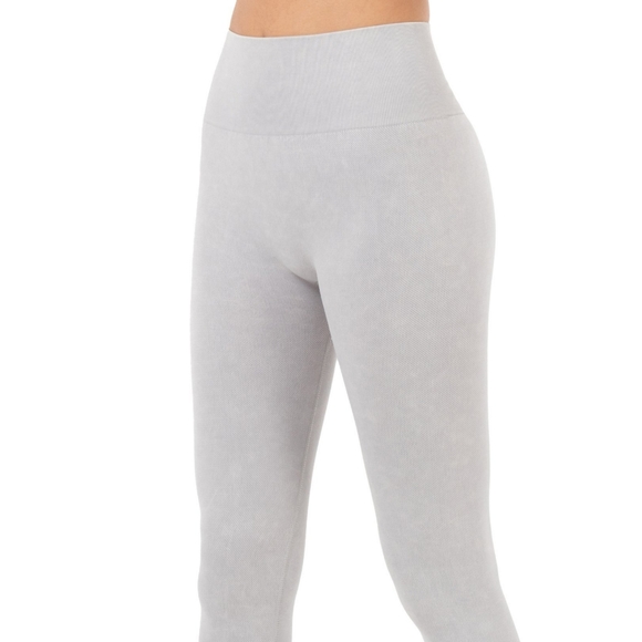 Ultra High Waste Seamless Gray Thick Soft Large Leggings by Kyodan - Picture 8 of 15